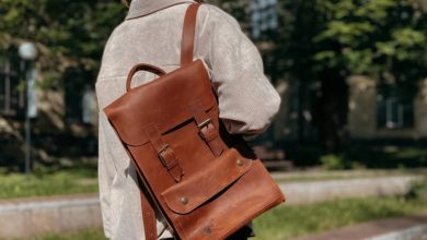 womens leather backpack