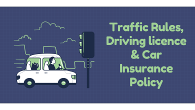 Traffic Rules, Driving licence & Car Insurance Policy