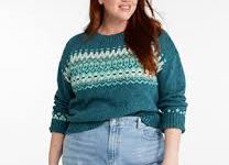 Women’s High Collar Sweater Plus Size